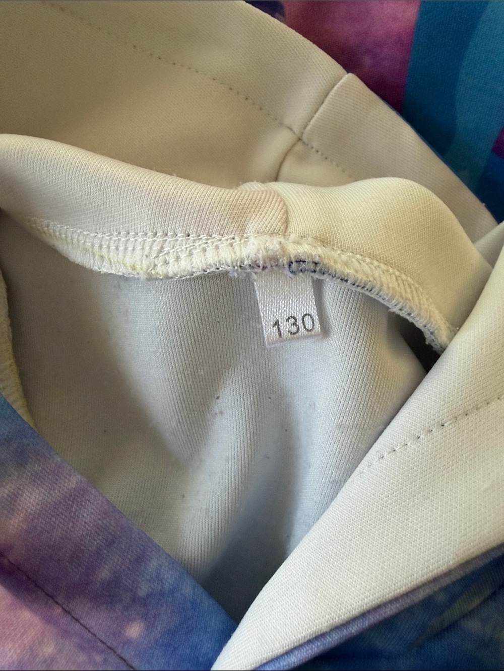 Girls' Blue Unicorn Galaxy Hoodie - Size 130 Ages 4-7 - Picture 8 of 8